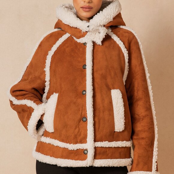 We THE Free- Free People Vegan Leather Oversized Jacket Sz.M NWOT - Picture 1 of 17